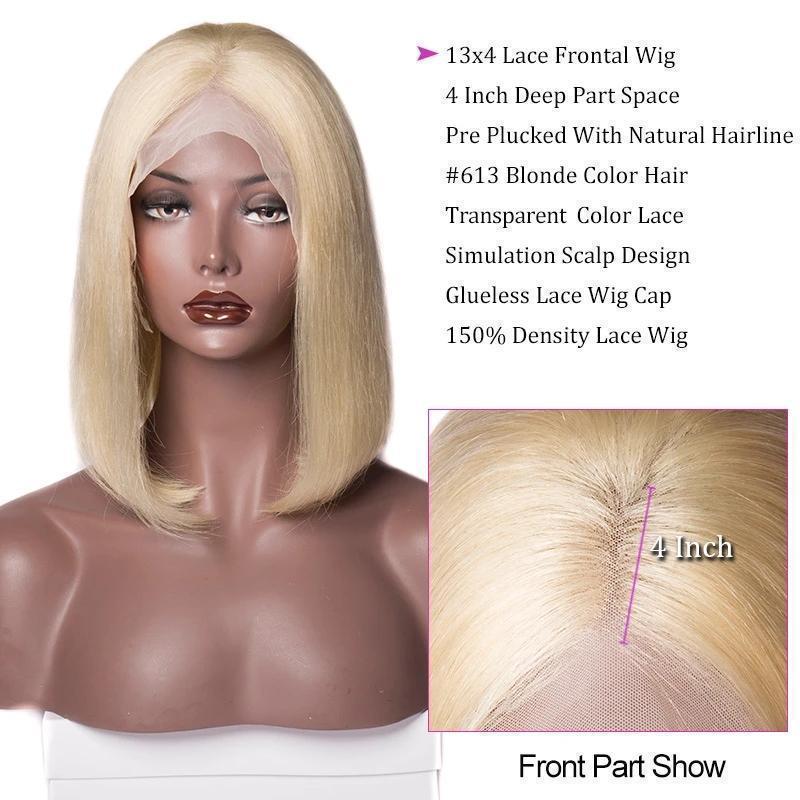 Brazilian Straight Remy   Lace Front Wigs For Women