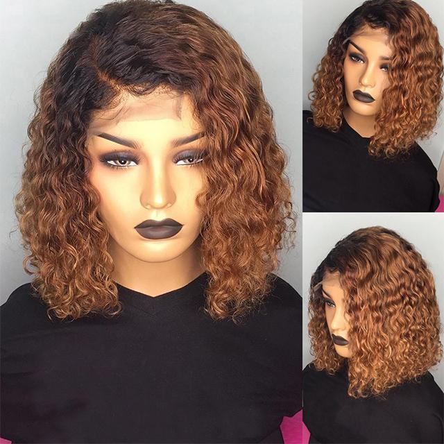 SHORT CURLY LACE FRONT  WIGS