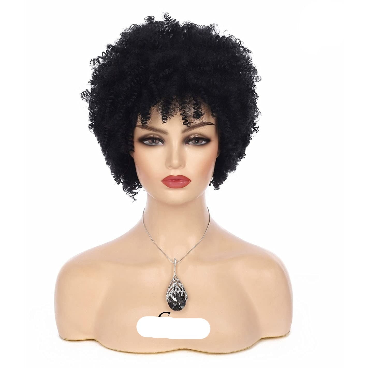 Short Afro Kinky Curly Wigs for Black Women