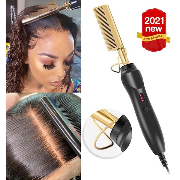 HIGH-QUALITY Straight Hair Electric Heating Curling Comb