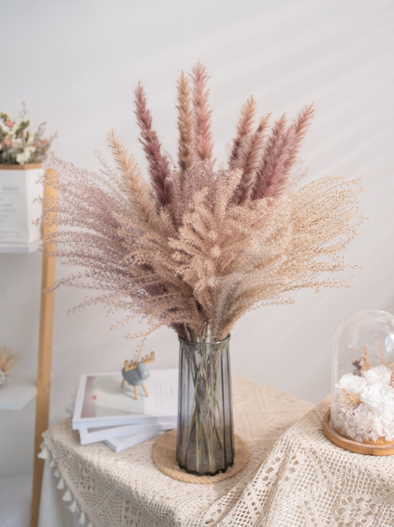 7stems  18inch dried wedding pampas grass decoration ,dried botanical，Dried pampas grass flower arrangement，home decor