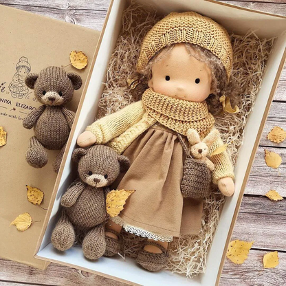 🔥The best gift for kids in winter 🎁 Handmade Waldorf Doll