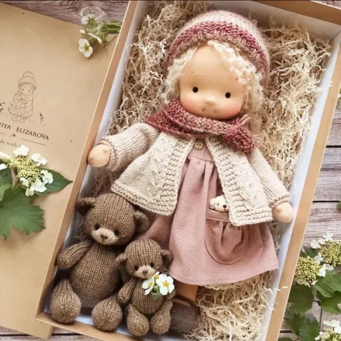 🔥The best gift for kids in winter 🎁 Handmade Waldorf Doll