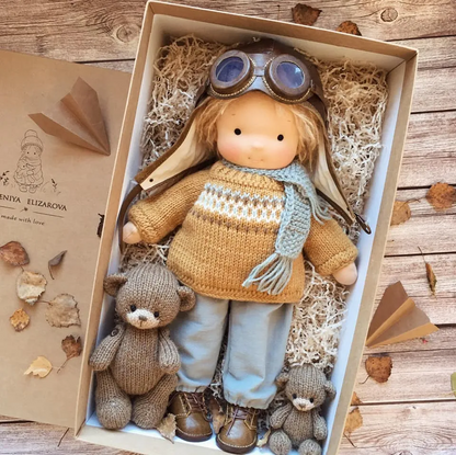 🔥The best gift for kids in winter 🎁 Handmade Waldorf Doll