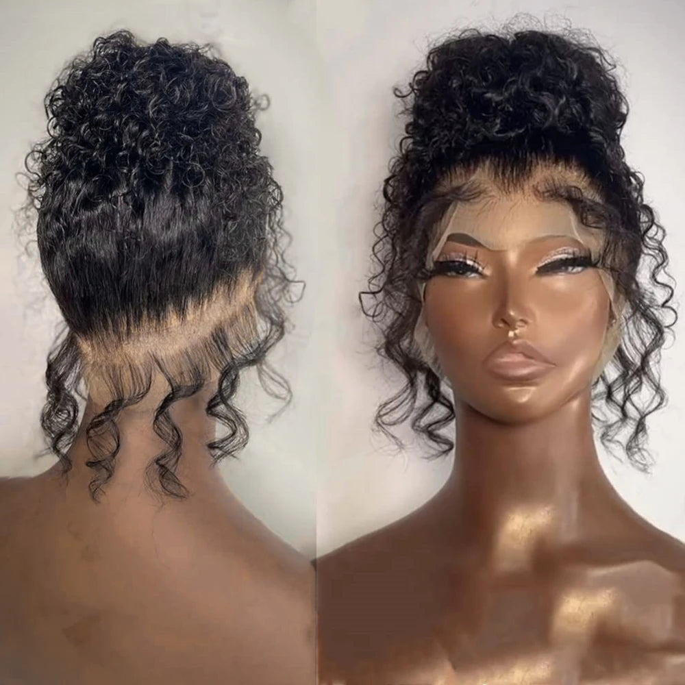 360 Lace Frontal Wig Brazilian Curly Wave Virgin