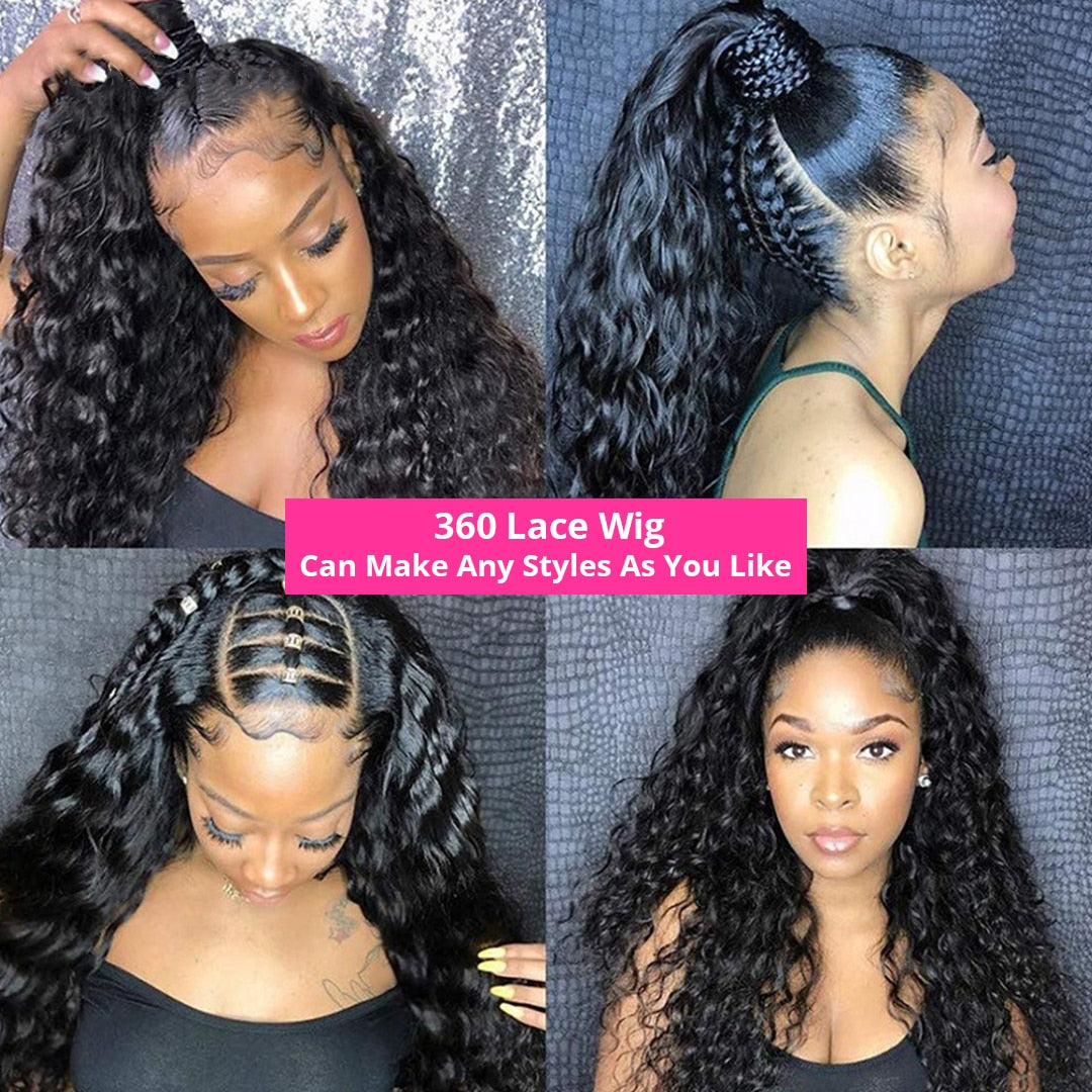 360 No Glue Lace Frontal Wig hair Wigs