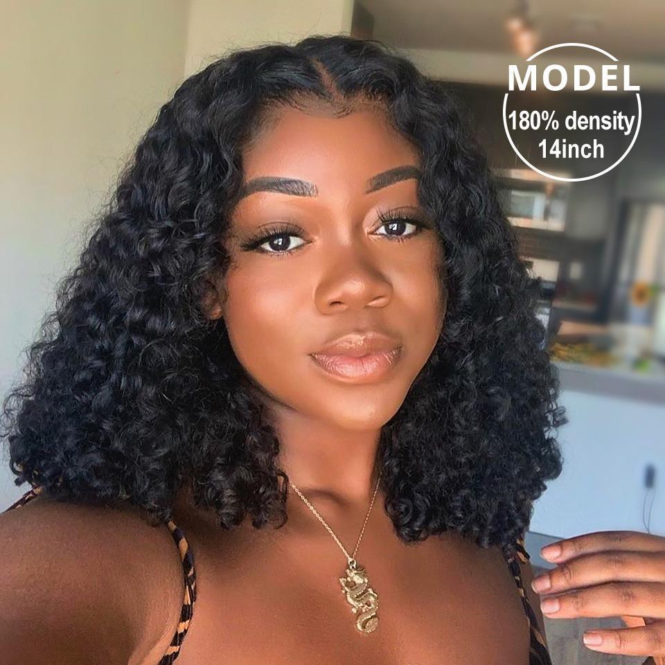 2019 New Short  Curly Bob  Lace Wig