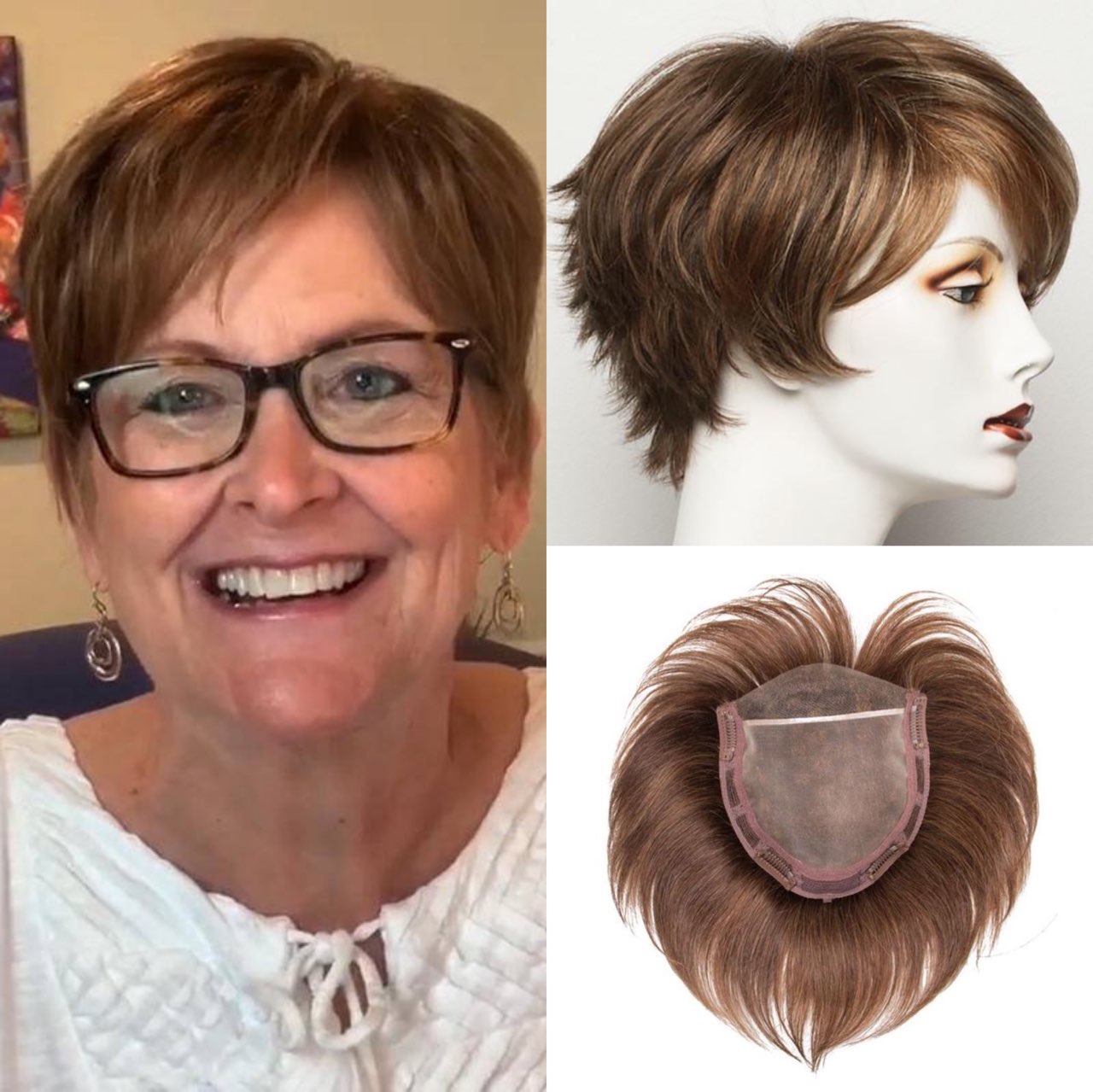 Clip In Short Hair Topper For Thinning Hair