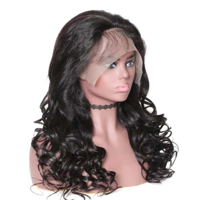 360 Pre Plucked Lace Frontal Wig With Baby Hair Around Body Wave Lady Wig