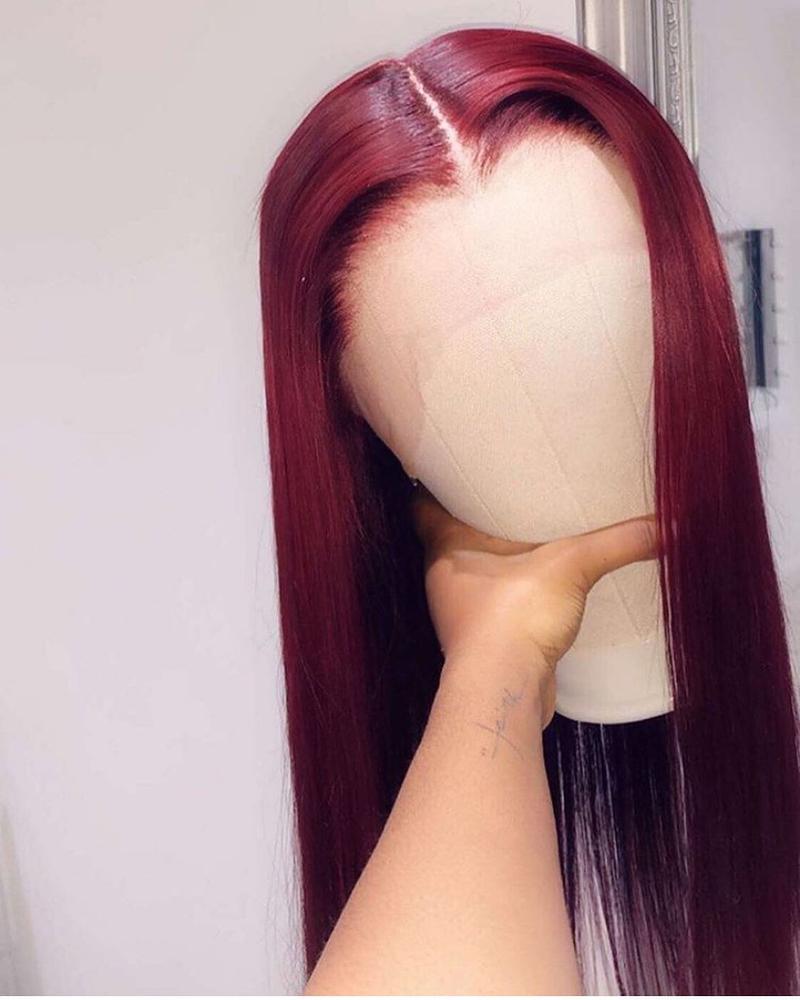 Reddish Straight  Lace Front Wig  Lace Front Wigs for Black Women