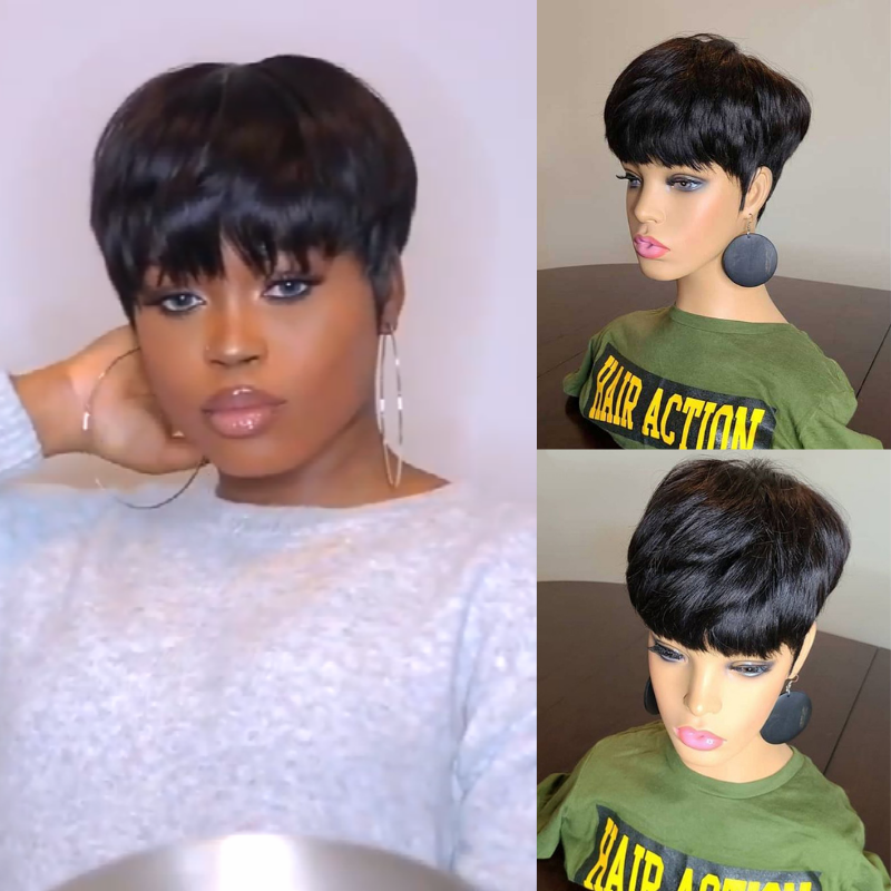 2024 New Fashion Summer Natural Pixie Cut Wig