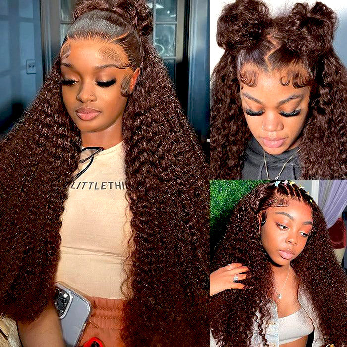 Brazilian Water Wave Long Curly Wigs