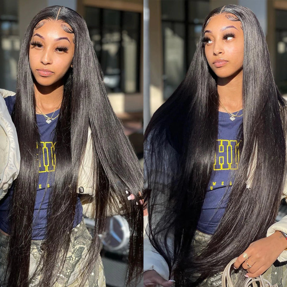 Straight Lace Front Wig Brazilian For Women 13x6 Hd Transparent 360 Lace Frontal Wig