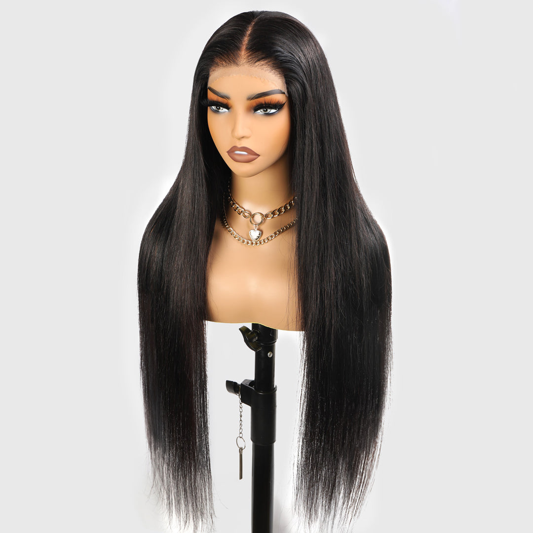 Glueless Straight Hair Wig 5x5 HD Lace Closure Wigs Pre Cut Wigs