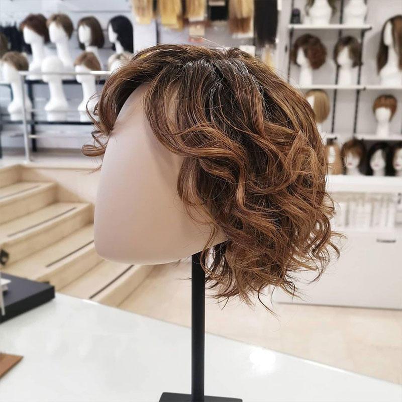 Layered Curly Hair Topper Works With Any Hair Length And Face Shape