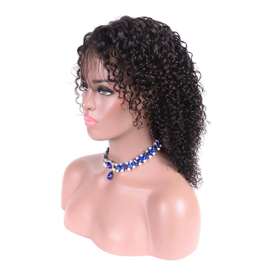 Brazilian Deep Curly Short Bob Wigs  Lace Front  Wigs Lady Wig