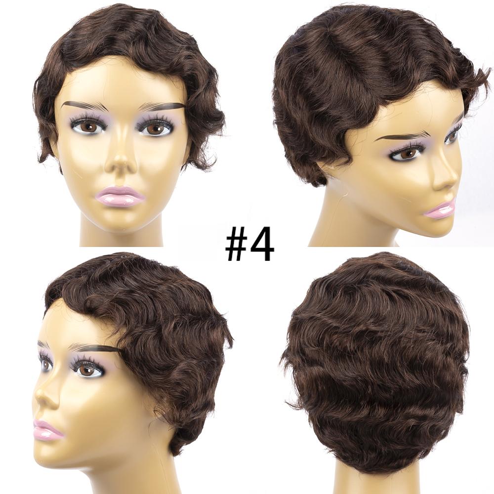 Pixie Cut Wig Short Bob Wave Wig