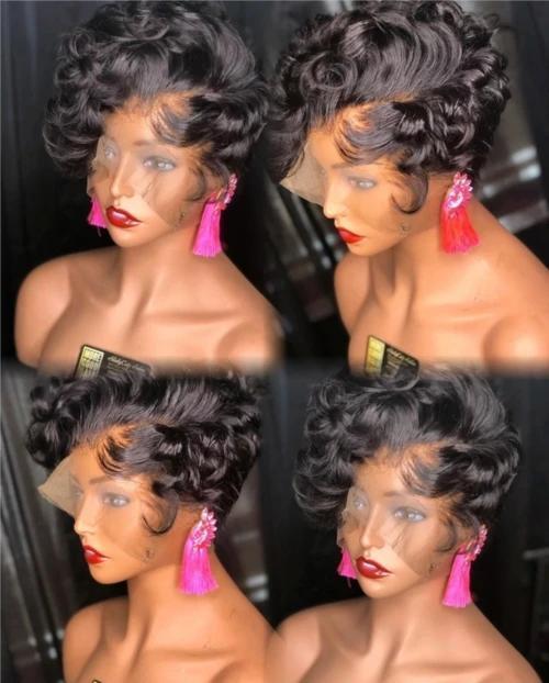 2024 Hot Best Design Kinky Short Curly Bob Wig