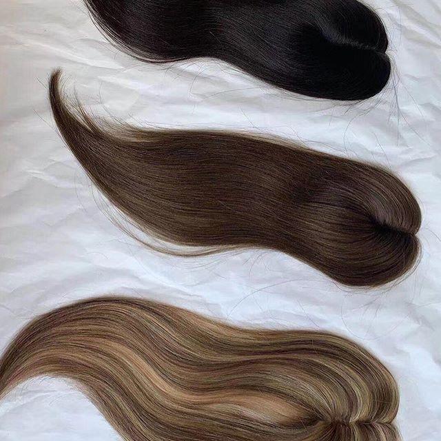 Natural soft shawl for medium and long straight hair topper