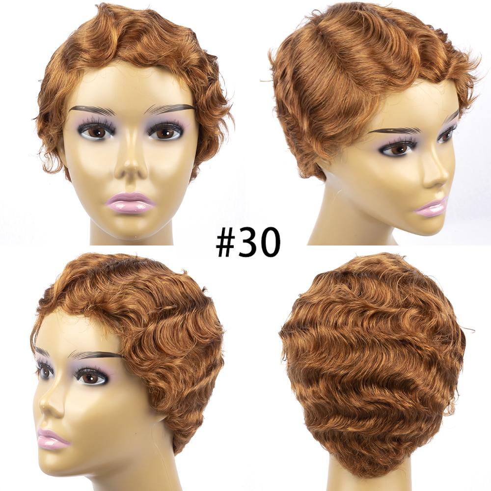 Pixie Cut Wig Short Bob Wave Wig