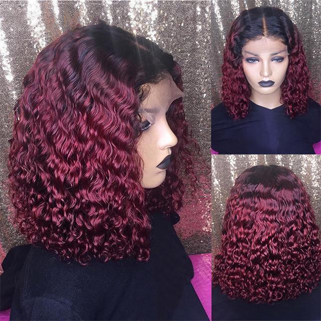 SHORT CURLY LACE FRONT  WIGS