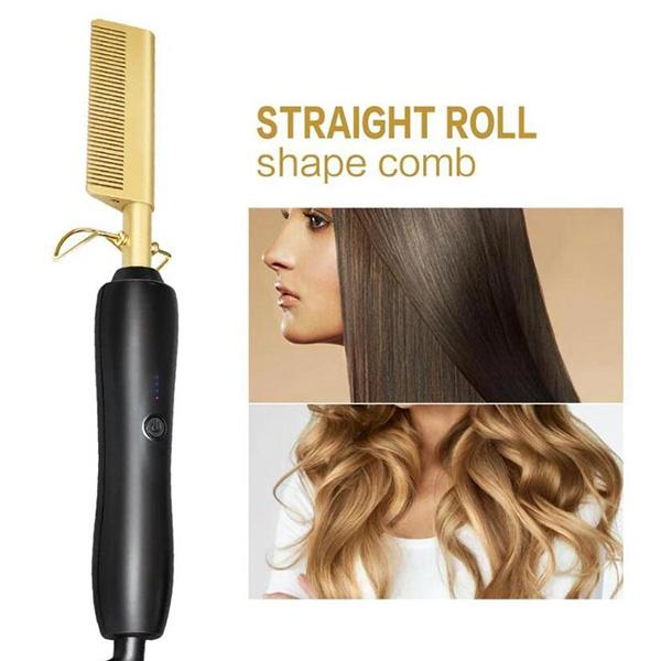 HIGH-QUALITY Straight Hair Electric Heating Curling Comb