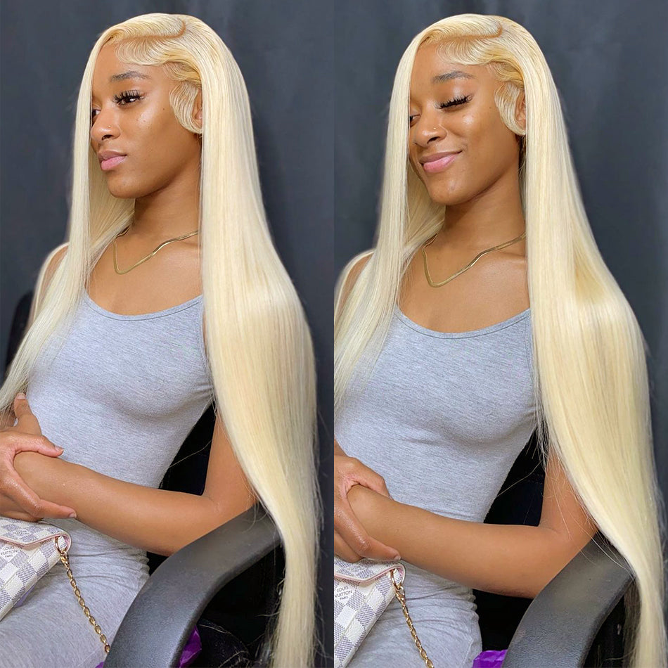 613 Honey Blonde Bone Straight 13x6 Lace Front hair Wig