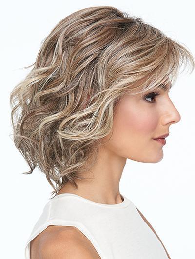 Ladies Natural Fluffy Short Curly Brown Wig