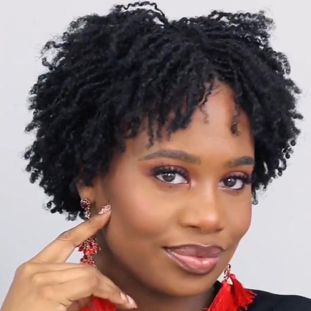 Best Design Africa Spiral Natural Short Curly Wig