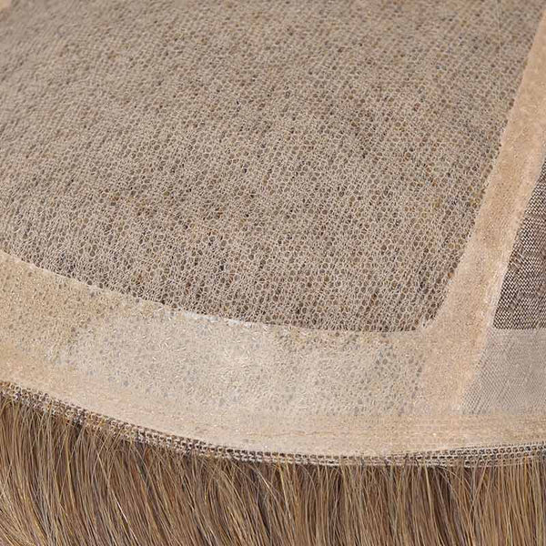 Light Brown Straight Silk Base hair Topper 12-20 inch