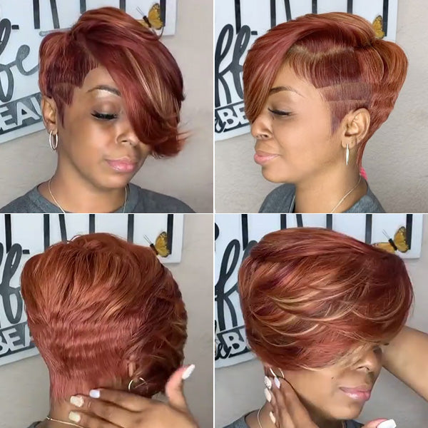 2024 Glueless Pixie Cut Wig Super Short hair Wig