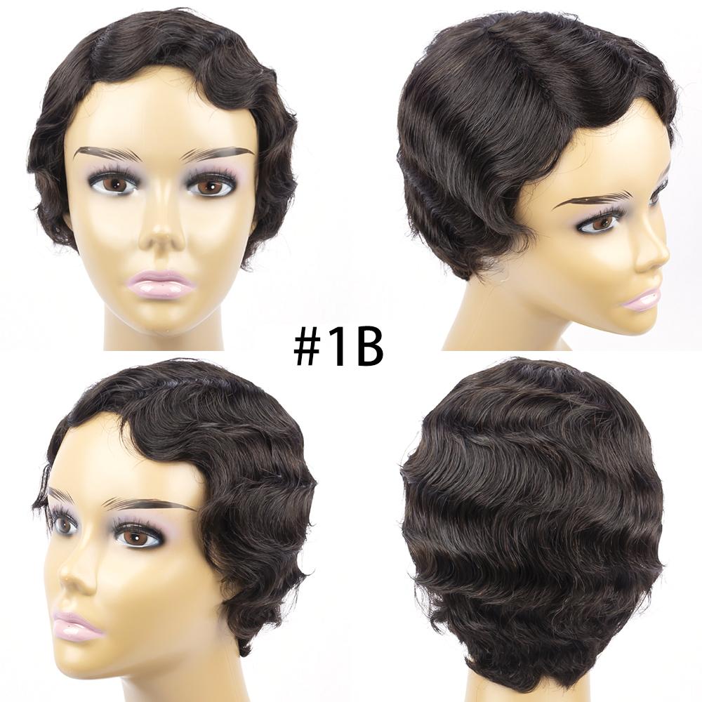 Pixie Cut Wig Short Bob Wave Wig