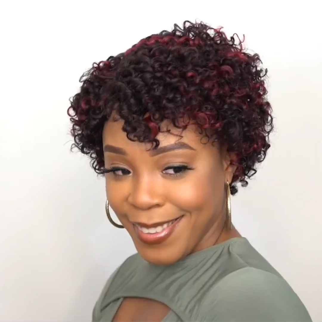 2024 New Fashion Natural Curly Pixie Cut Wig