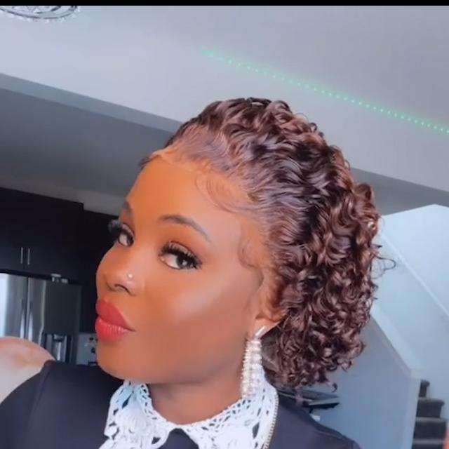 Summer Hot Sale Short Full   Wig Curly Wig