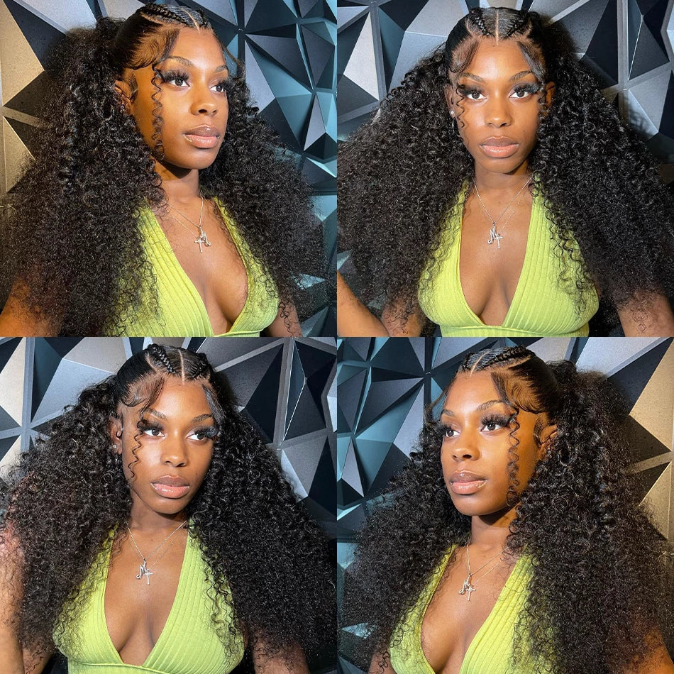 360 Lace Frontal Wig Brazilian Curly Wave Virgin