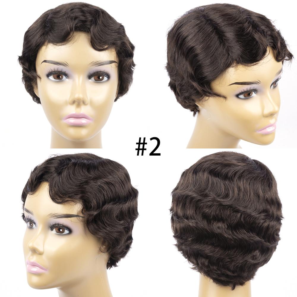 Pixie Cut Wig Short Bob Wave Wig