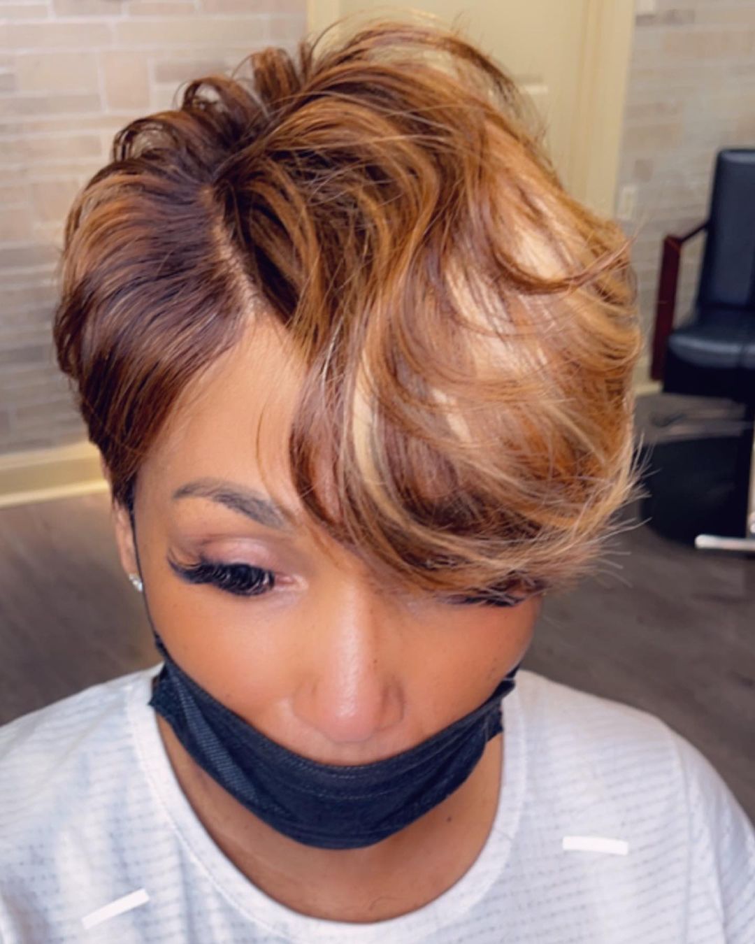 Summer Short Natural Lace Straight Pixie Cute Lace Wig