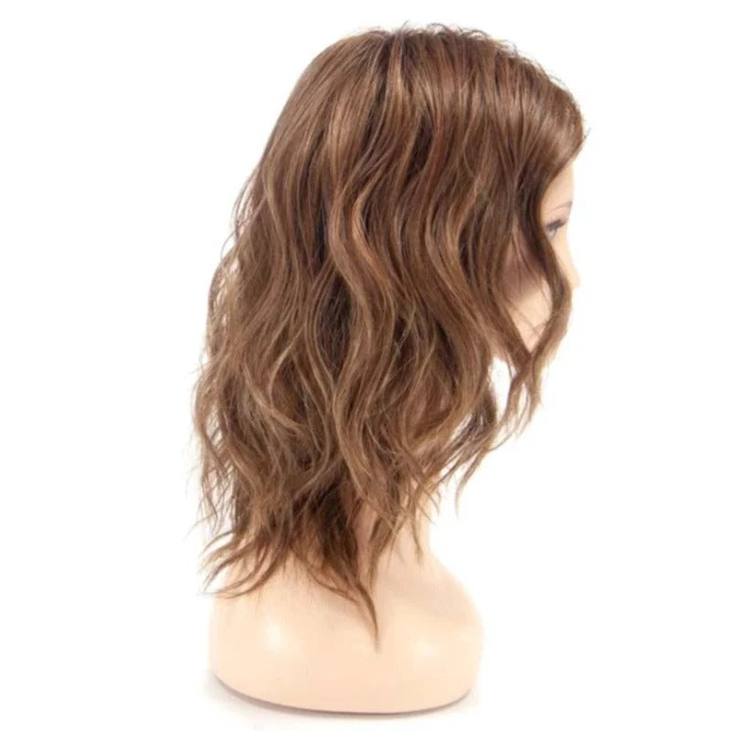 Natural Silk Layered Wavy hair Natural Hair Topper