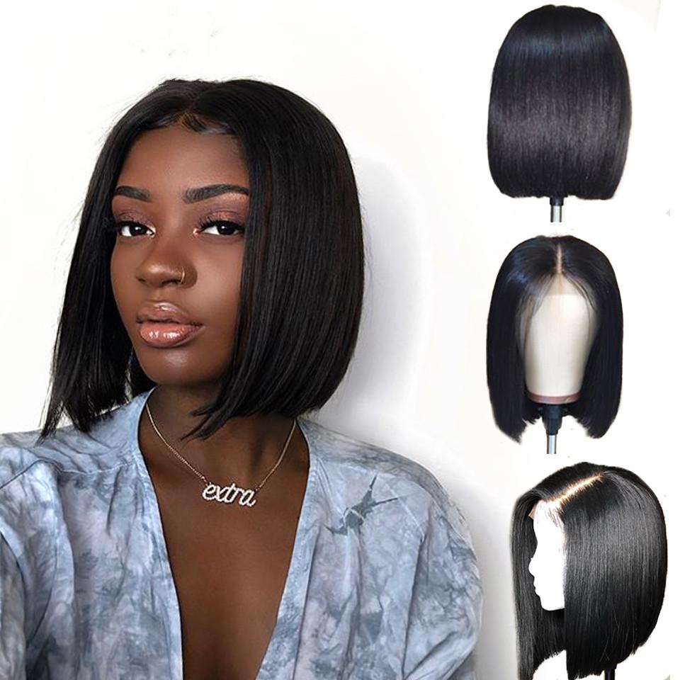 (🔥HOT SALE🔥)Straight Lace Front Wigs Pre Plucked Hairline  Short  Wigs Brazilian Straight Blonde  Lace Front Wigs