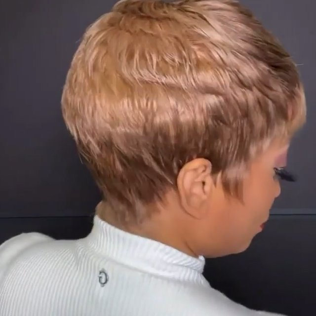 2024 New Fashion Summer Short Bob Pixie Cut Wig