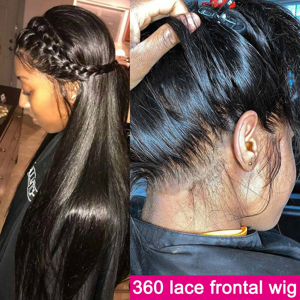 Straight Lace Front Wig Brazilian For Women 13x6 Hd Transparent 360 Lace Frontal Wig