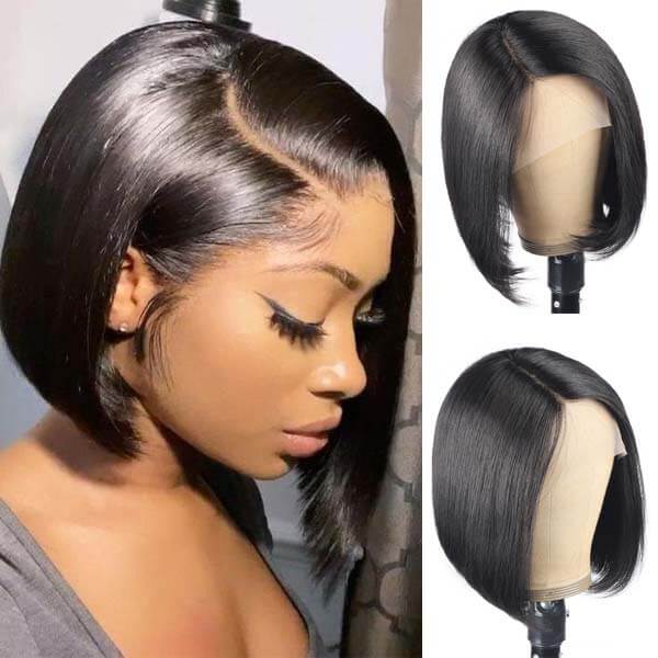 Glueless 6x4 HD Lace  Wear & Go Straight Bob Wig | Pre-bleached Knots