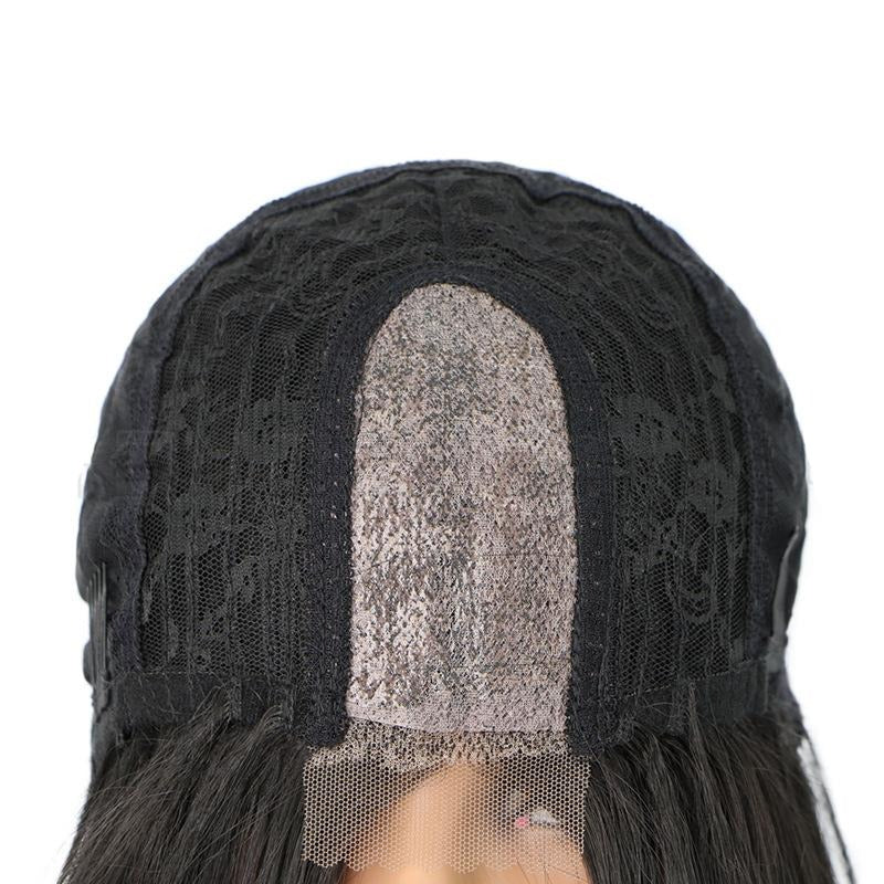 Wig Female Wigs Split Long Straight Chemical Fiber Wig Headgear