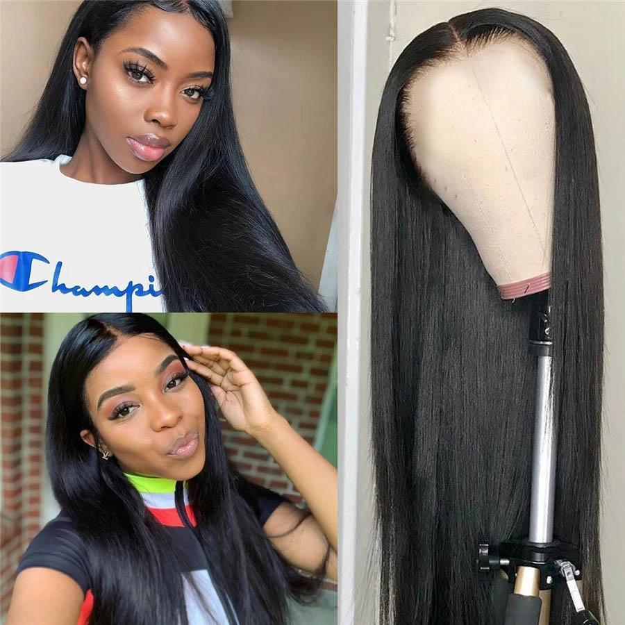 Glueless GLAMOROUS WOMEN LONG STRAIGHT WIG-25inch(140%-Extra Thick As In Video)