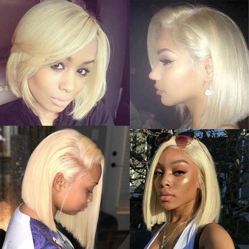 Brazilian Straight Remy   Lace Front Wigs For Women